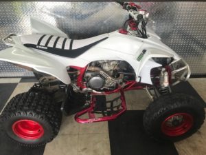 YAMAHA RAPTOR 660 WHITE DECAL KIT "THE OUTLAW" GRAPHICS FENDER PARTS 660R 05 06